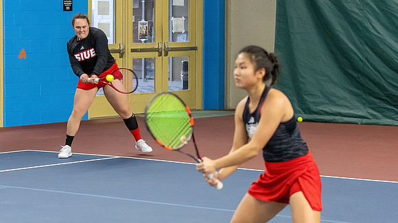 SIUE Tennis v Maryville 14 Feb 2025